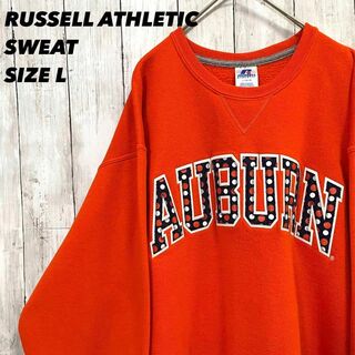 Russell Athletic - アメリカ古着 オーバーサイズカレッジ切文字刺繍