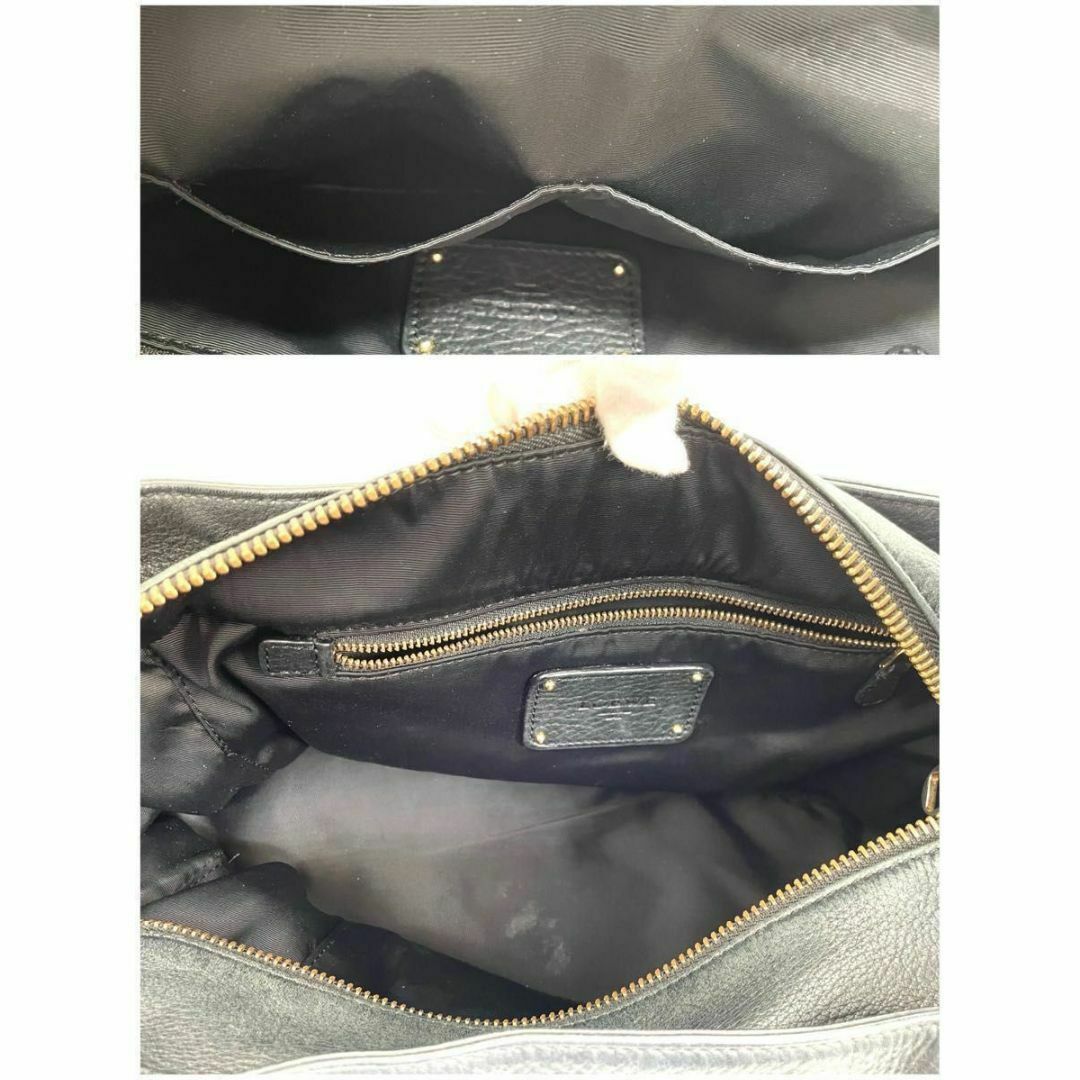 LOEWE ロエベ ワンショルダー ハンドバッグ レザー ブラック