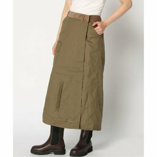 クリフメイヤー(KRIFF MAYER)の【KHAKI】(L)裏ボアHINOKO巻スカート(ロングスカート)