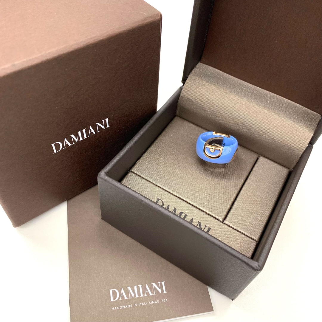 ダミアーニ リング Dアイコン 指輪ブルーセラミック ダイヤモンド K18PG レディースのアクセサリー(リング(指輪))の商品写真