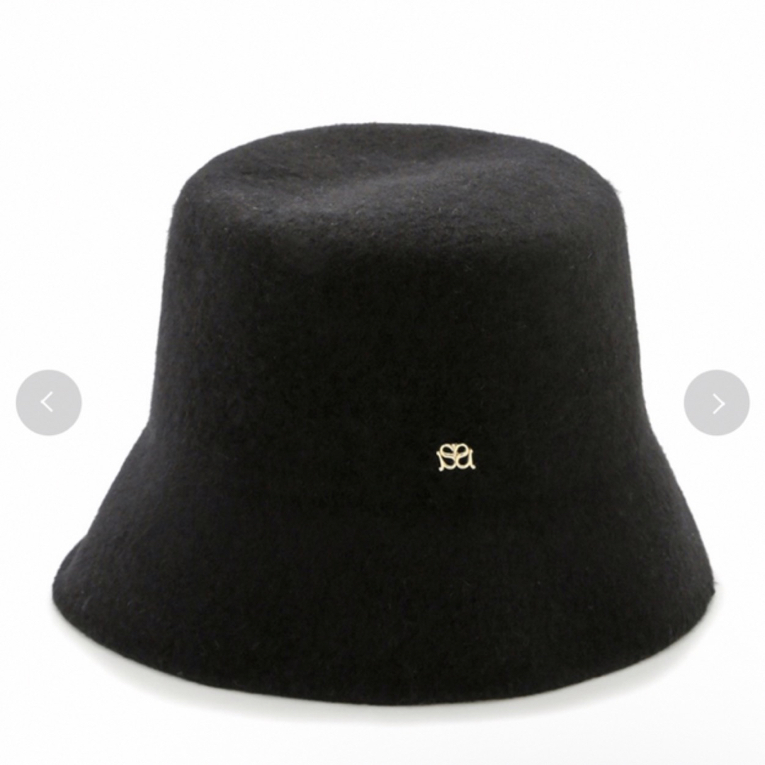 SNIDEL(スナイデル)の【タグ付き新品】SNIDEL ウールバケットハット ブラック レディースの帽子(ハット)の商品写真