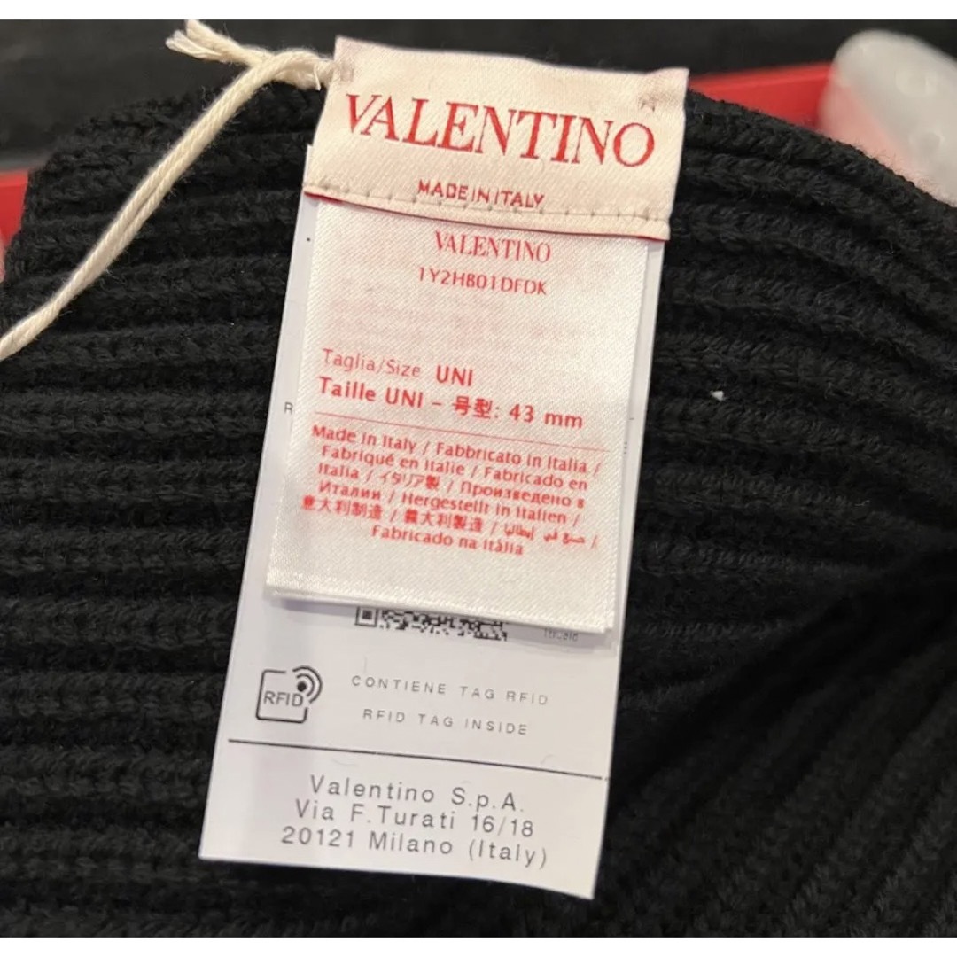 valentino garavani - 新品 Valentino ヴァレンティノ 刺ロゴ ウール