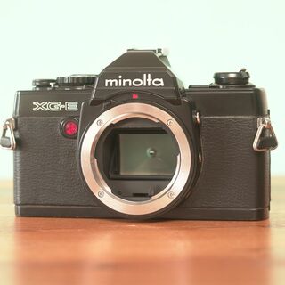 コニカミノルタ(KONICA MINOLTA)の動作確認済み◎ミノルタ XG-E ブラック ボディ フィルムカメラ #810(フィルムカメラ)