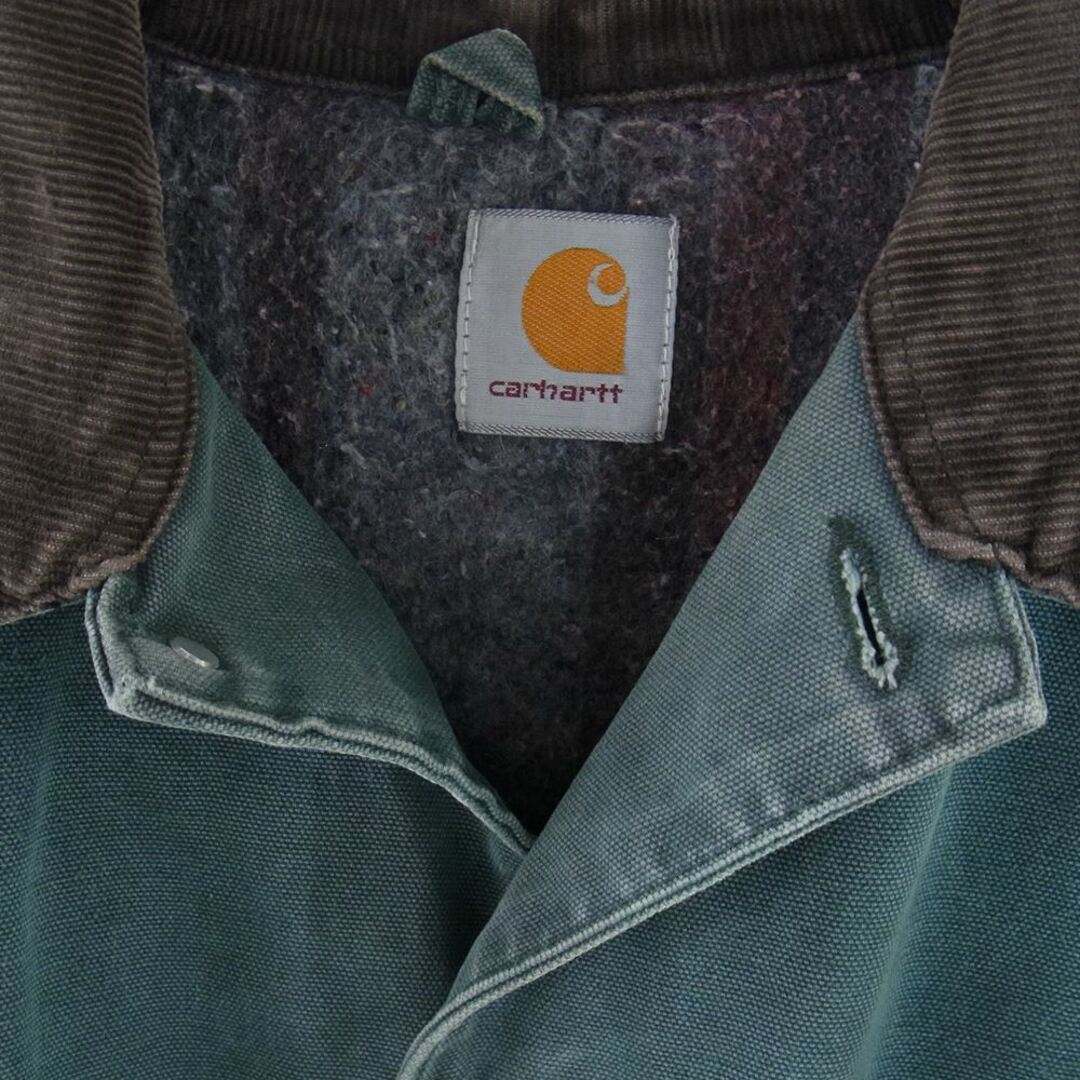 Carhartt パーカ ジャケット ネイティブ柄 エメラルド 90s USA製