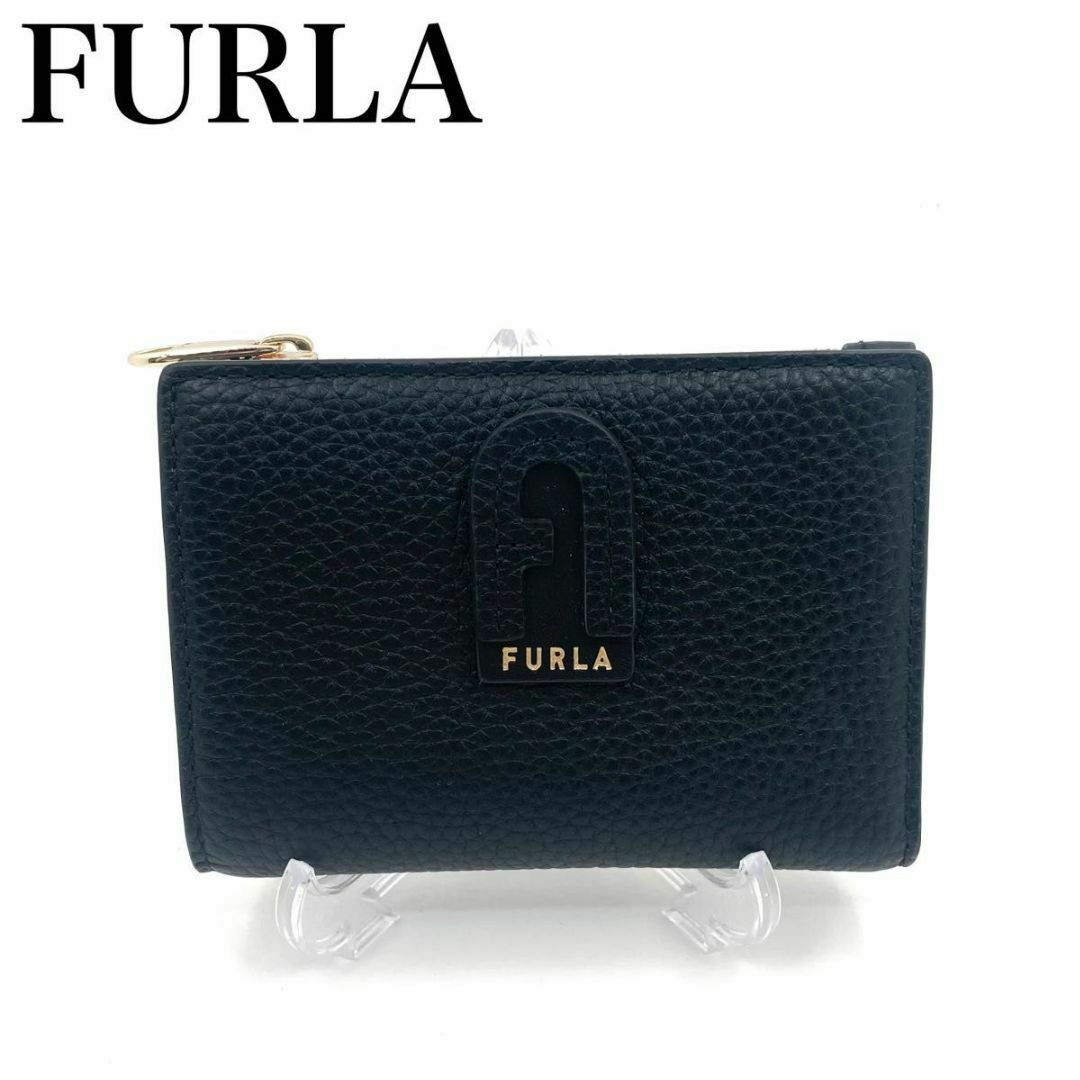 新品未使用品　フルラ  FURLA 折り財布　ミニ財布　ブラック