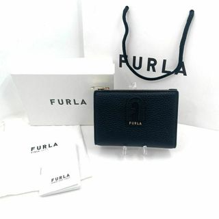 【訳あり】新品未使用品　フルラ   FURLA 折り財布　ブラック