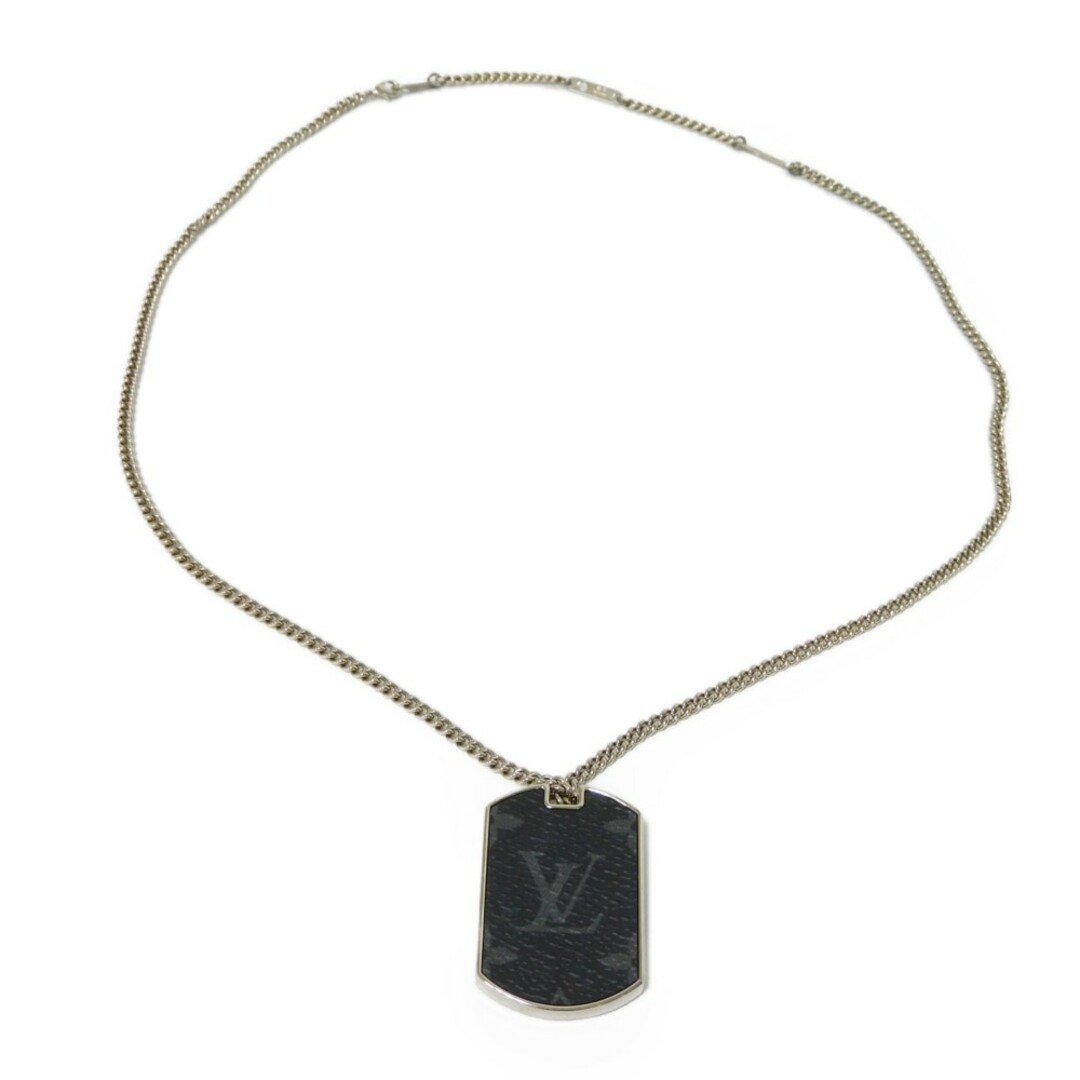 Louis Vuitton Monogram eclipse plate necklace (M63640)