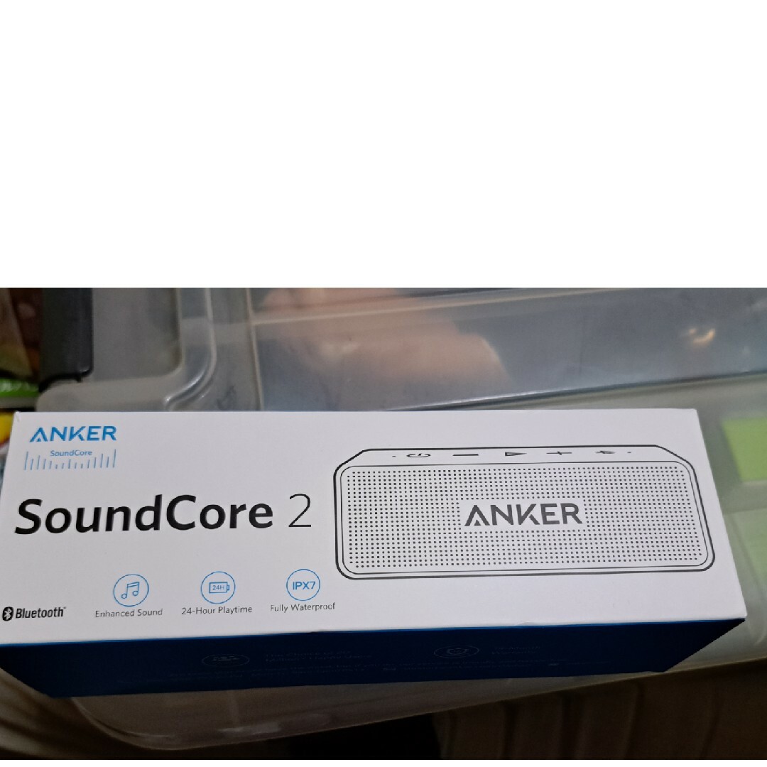 Anker(アンカー)のanker soundcore2 未使用品　黒　箱に小さなへこみあります スマホ/家電/カメラのオーディオ機器(スピーカー)の商品写真