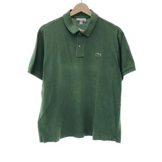 ラコステ(LACOSTE)のLACOSTE ラコステ CLASSIC FIT 鹿の子ポロシャツ グリーン L(ポロシャツ)