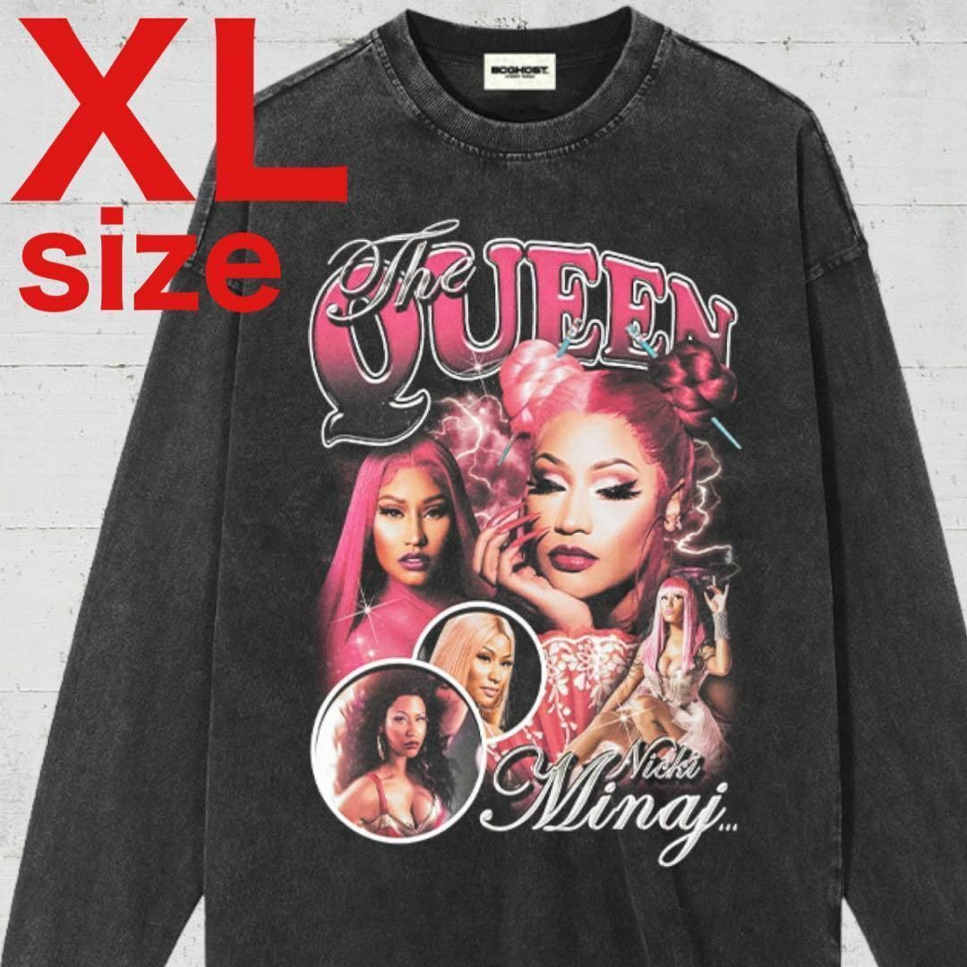 Nicki Minaj　ニッキー・ミナージュ　Tシャツ　ロンT　ブラック　XL