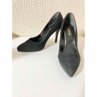 エスペランサ(ESPERANZA)の美品　10.5cmヒール　エスペランサブラックパンプス　ハイヒール(ハイヒール/パンプス)