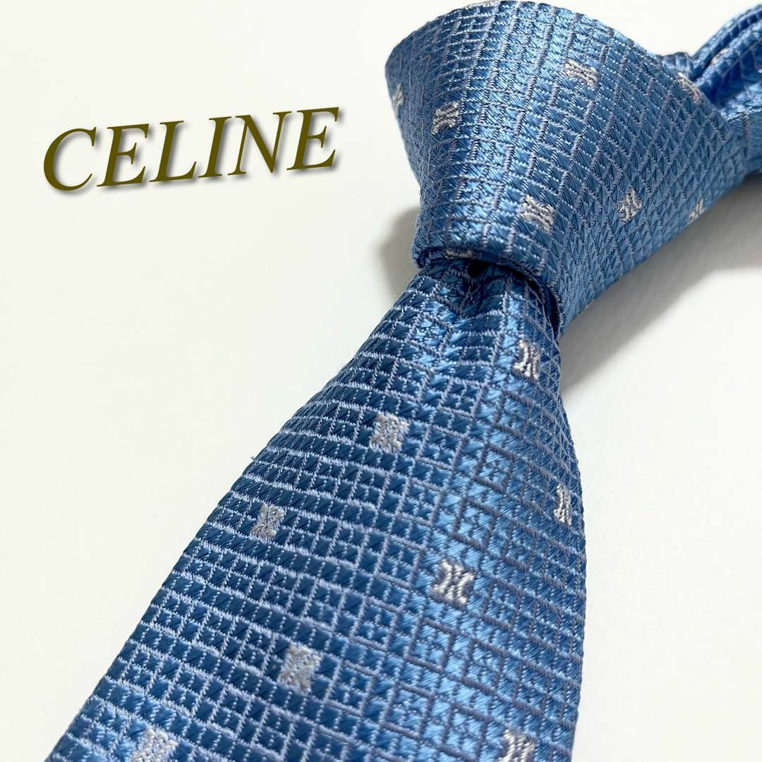 celine - 激レア☆【美品】セリーヌ ネクタイ 総マカダム柄 トリオンフ ...