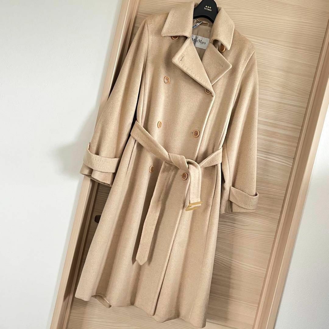 美品✨マックスマーラ ロングコート カシミヤ混 ウール ベルト 美品✨マックスマーラ ロングコート カシミヤ混 ウール ベルト