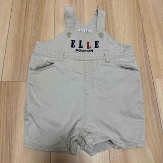 エル(ELLE)の美品 80cm ELLE サロペット ロンパース エル(ロンパース)