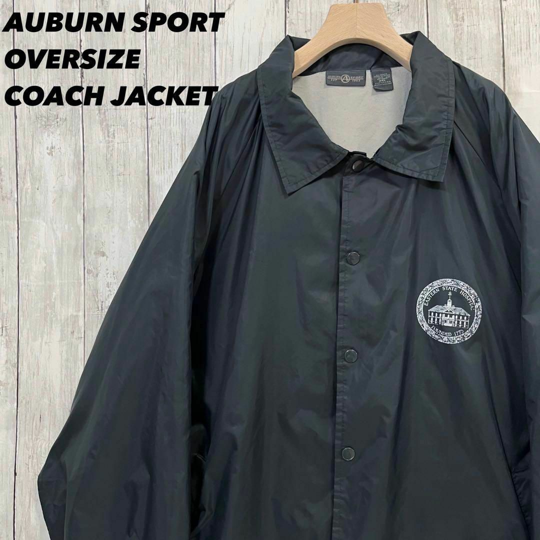 アメリカ古着AUBURN ゆるだぼオーバーサイズナイロンコーチジャケット黒2XL | フリマアプリ ラクマ