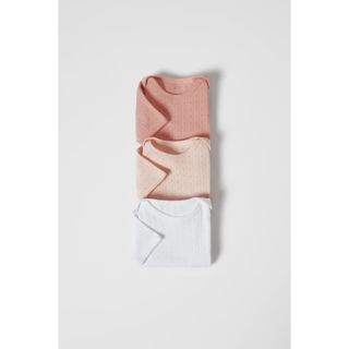 ザラキッズ(ZARA KIDS)の美品　ZARA baby かぎ編みリブ　ボディスーツ　92(ロンパース)