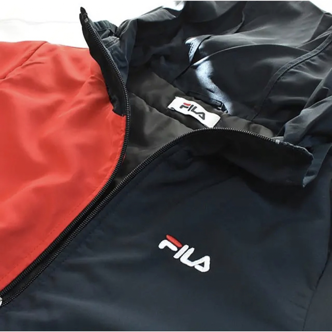 FILA(フィラ)の【新品　L ユニセックス】【FILA】アンシメトリー中綿ジャケット　アウター レディースのジャケット/アウター(ナイロンジャケット)の商品写真