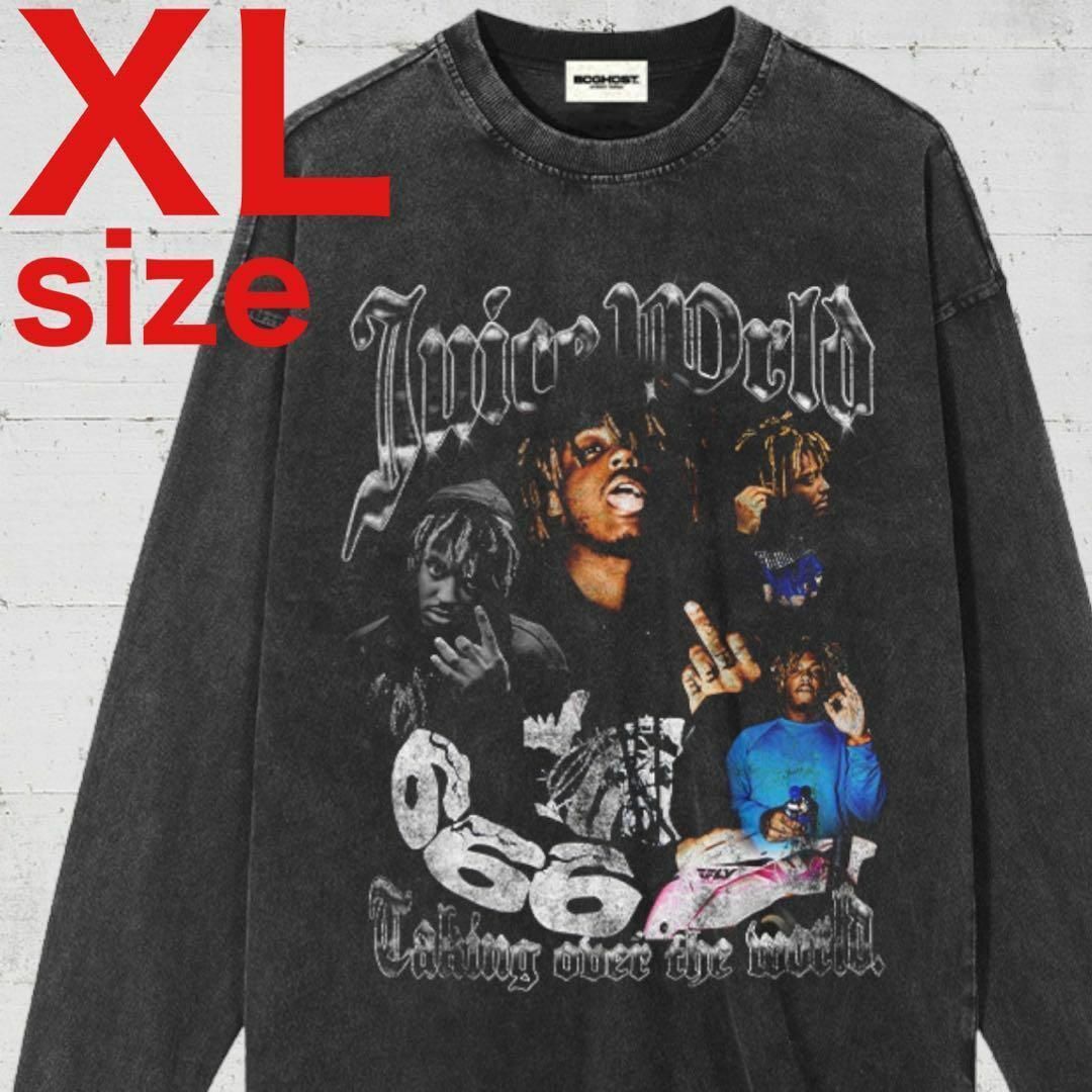 Juice Wrld ジュースワールド 999 長袖 Tシャツ ブラック XL