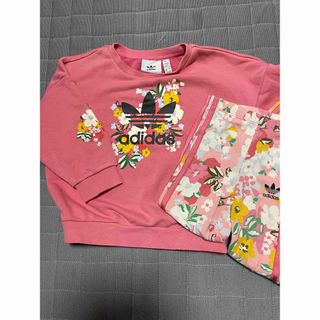 アディダス(adidas)のアディダスオリジナルス　花柄　セットアップ 100(Tシャツ/カットソー)