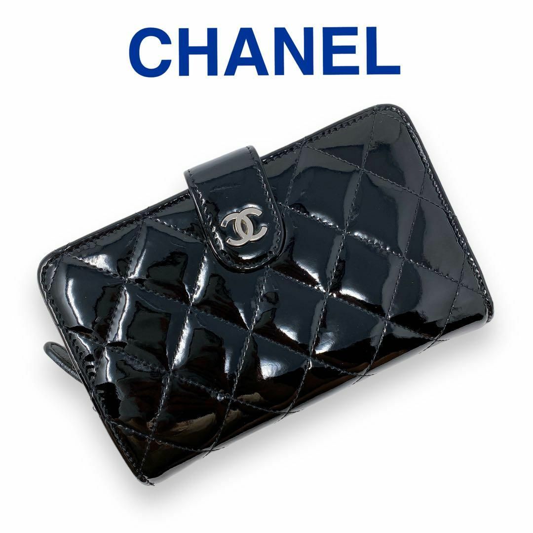 CHANEL - シャネル マトラッセ パテントレザー エナメル ココマーク 二 ...