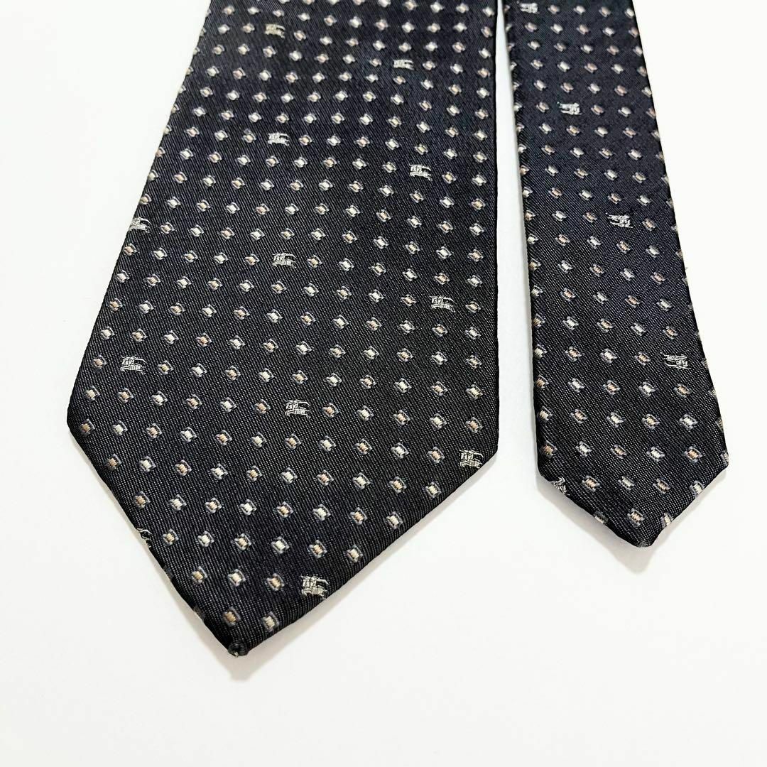 BURBERRY - 【美品】バーバリー ネクタイ 小紋柄 ホースロゴ ジャ