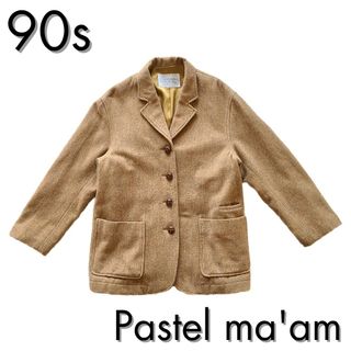 パステルマム(Pastel Ma'am)の90s vintage Pstel ma'am wool jacket(テーラードジャケット)