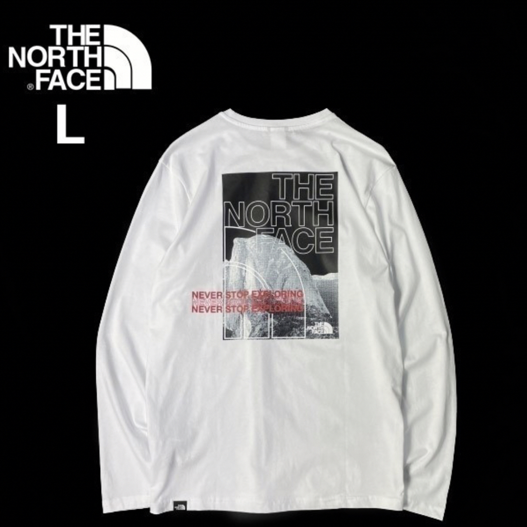 THE NORTH FACE ロンT US限定 (USサイズL)白