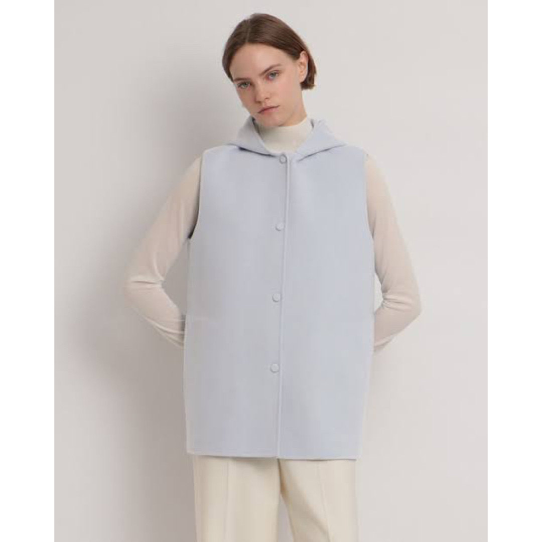 Theory - Theory 22AW 完売 フーディーアウター ジレ ベストの Theory - Theory 22AW 完売 フーディーアウター ジレ ベストの