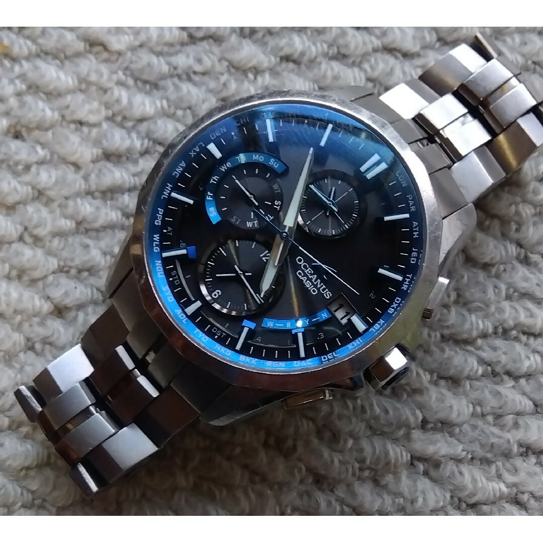 CASIO - CASIO OCEANUS Manta OCW-S3000-1AJFチタン製の+inforsante.fr