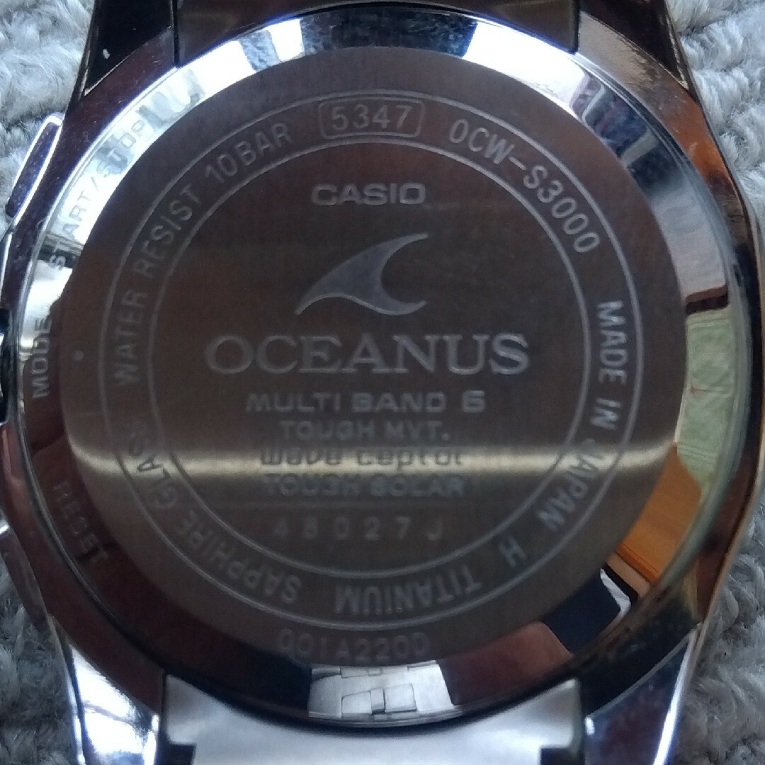 CASIO OCEANUS Manta OCW-S3000-1AJFチタン製