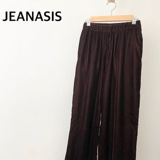 ジーナシス(JEANASIS)のJEANASIS ジーナシス　ブラウン　パンツ　ゴムウエスト(カジュアルパンツ)