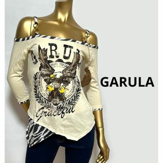 ガルラ(GARULA)の【3275】GARULA ゼブラ柄 オフショル トップス イーグル(Tシャツ(長袖/七分))