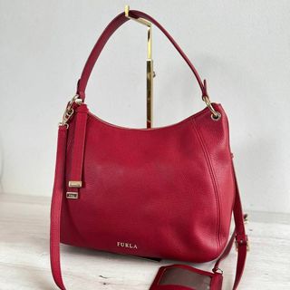 フルラ 2wayバッグ ショルダーバッグ(レディース)(レッド/赤色系)の