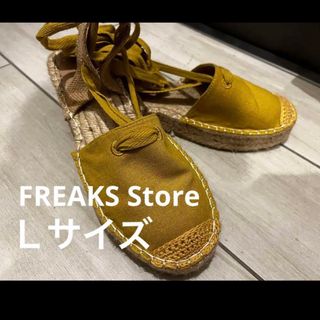 フリークスストア(FREAK'S STORE)のFREAKS Store Lサイズ サンダル 黄色(サンダル)