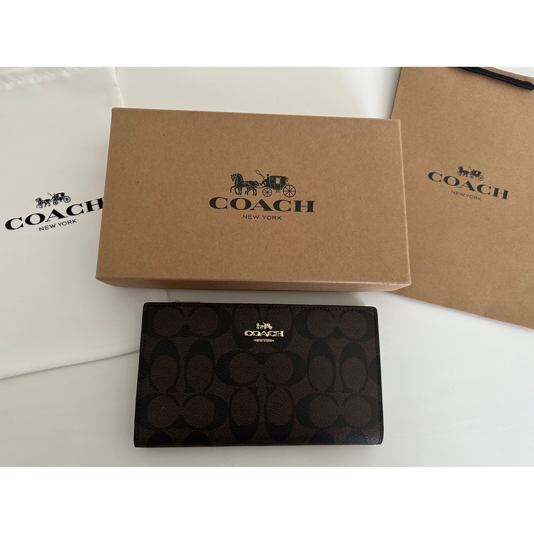 COACH - COACH・新品未使用・長財布の通販 by まりひめ's shop|コーチ