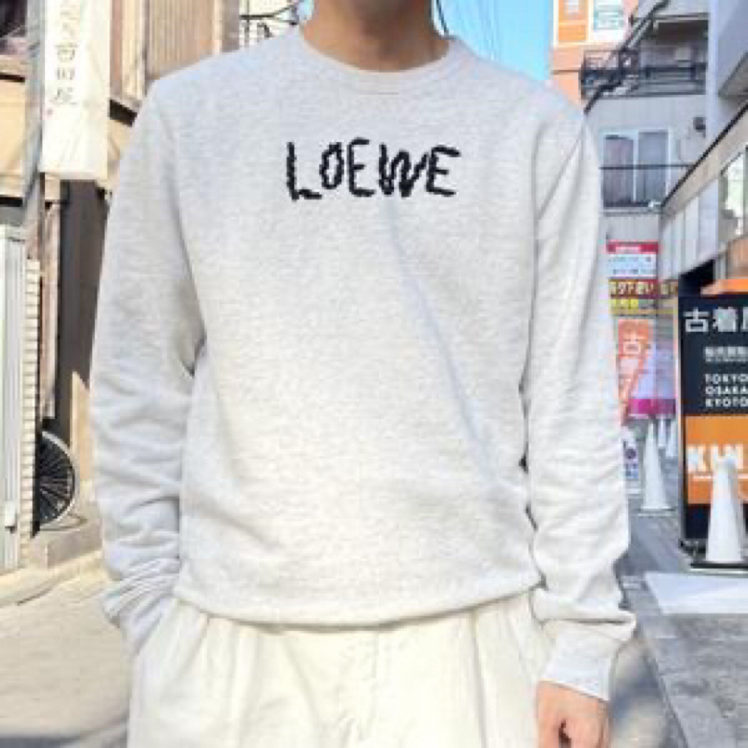 ロエベ/LOEWE/エンブロイダリー/ロゴスウェット/ロゴトレーナー【美品】