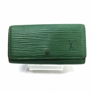 ルイヴィトン(LOUIS VUITTON)のLOUIS VUITTON ルイヴィトン エピ ミュルティクレ 4 M63824 グリーン キーケース 4連キーケース レザー キーホルダー【中古】JA-17754(キーホルダー)