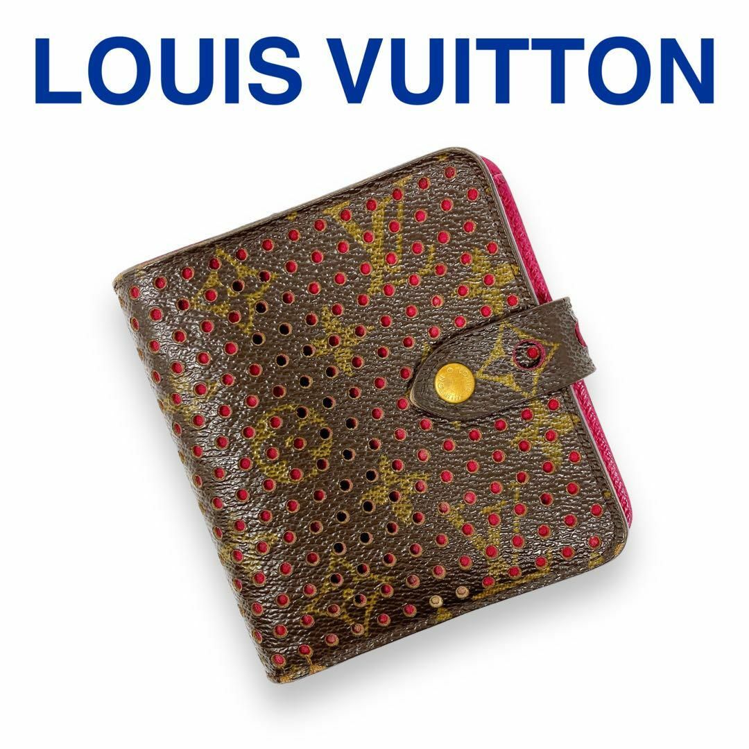 ルイヴィトン M95188 モノグラムペルフォ フューシャ 財布 レディース