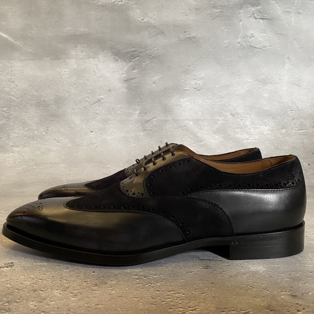 DOUCAL'S(ドゥーカルス)の新品 B品 DOUCAL'S チゼルトゥ フルブローグオックスフォード コンビ メンズの靴/シューズ(ドレス/ビジネス)の商品写真