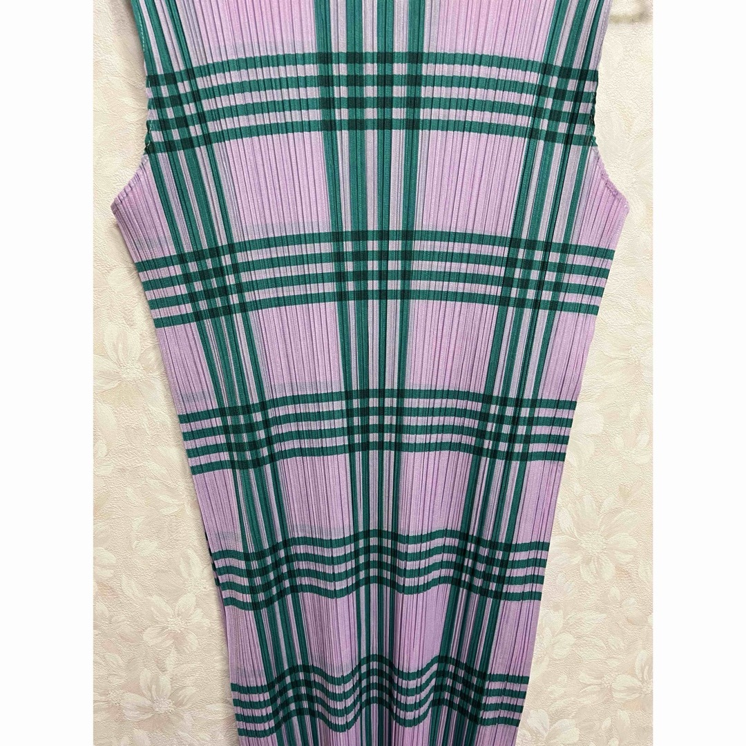 PLEATS PLEASE ISSEY MIYAKE - プリーツプリーズワンピース チェックの