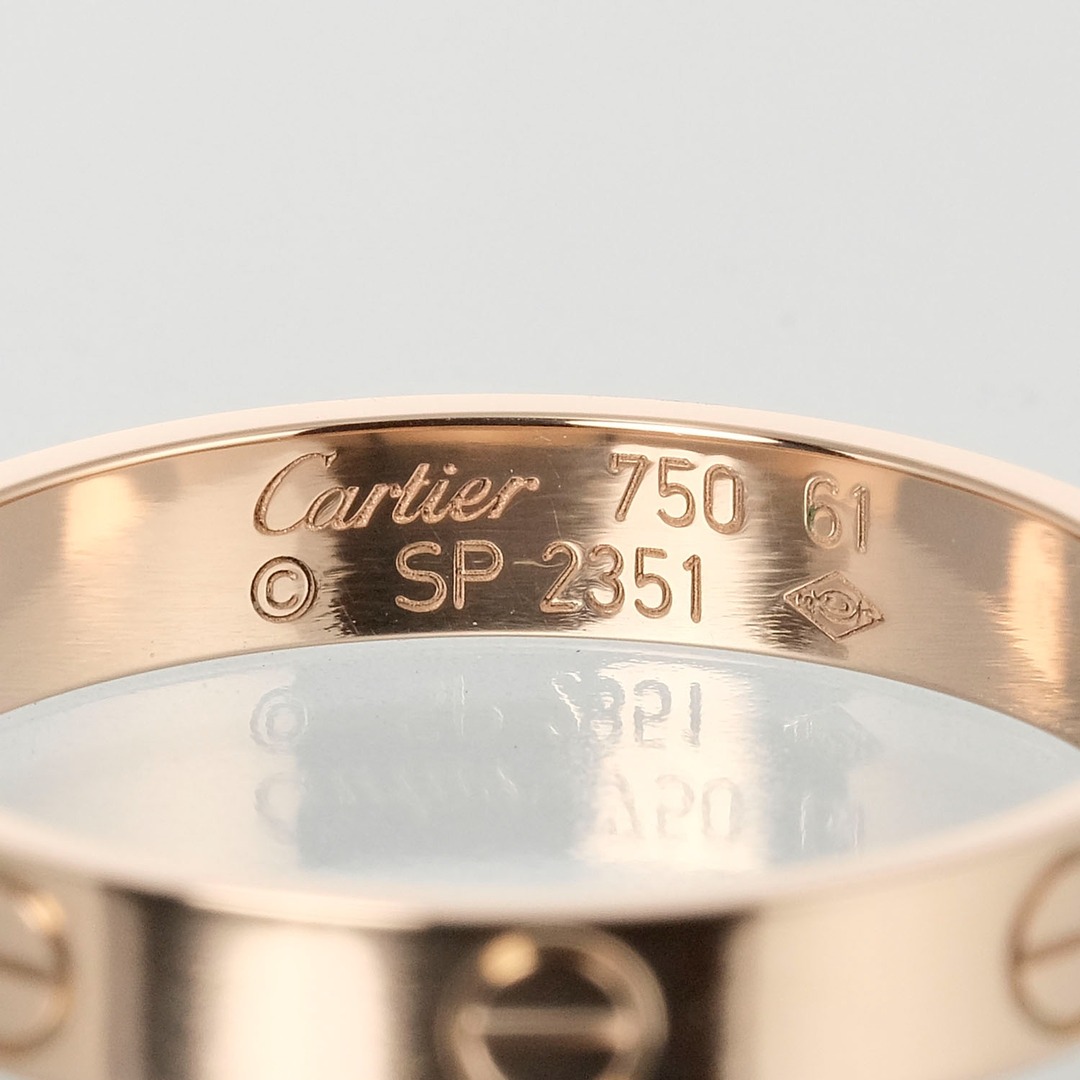 【CARTIER】カルティエ ミニラブ ウェディング 3.66g K18ピンクゴールド 20号 レディース リング・指輪