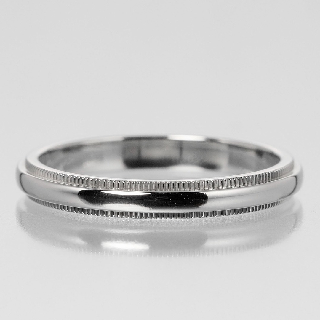 【TIFFANY&Co.】ティファニー ミルグレイン バンド 3mm 6.63g トゥギャザー Pt950プラチナ 21号 レディース リング・指輪 4