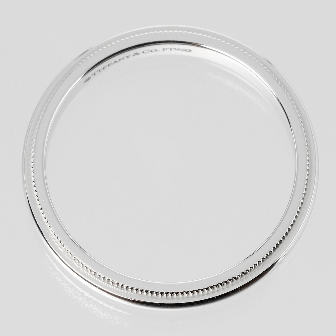 【TIFFANY&Co.】ティファニー ミルグレイン バンド 3mm 6.63g トゥギャザー Pt950プラチナ 21号 レディース リング・指輪 5