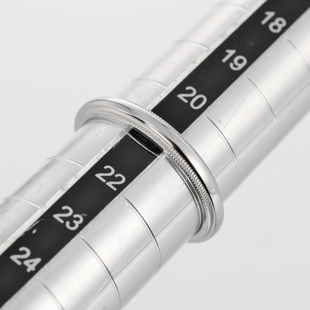 【TIFFANY&Co.】ティファニー ミルグレイン バンド 3mm 6.63g トゥギャザー Pt950プラチナ 21号 レディース リング・指輪 7
