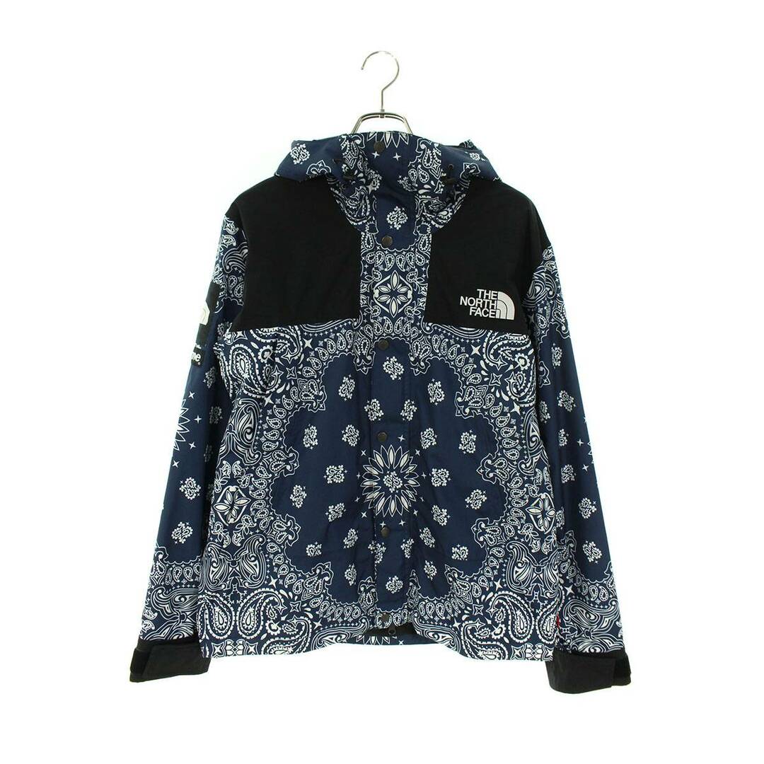 シュプリーム ×ノースフェイス THE NORTH FACE  14AW  Bandana Mountain Parka ペイズリーバンダナ柄マウンテンパーカーブルゾン メンズ L