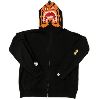 アベイシングエイプ(A BATHING APE)のアベイシングエイプ初期ファースト仕様BAPEタイガーフーディフランケンエイプタグ(パーカー)