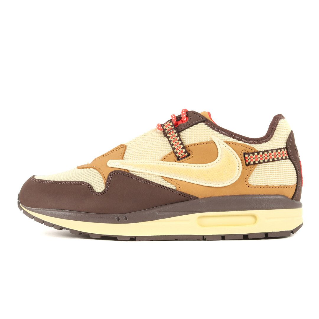 NIKE ナイキ サイズ:28.5cm 22SS TRAVIS SCOTT CACT.US CORP AIR MAX 1 / CJ (DO9392-200) トラビススコット カクタス コープ エアマックス1 バロックブラウン レモンドロップ US10.5 ローカット スニーカー コラボ シューズ 靴【メンズ】