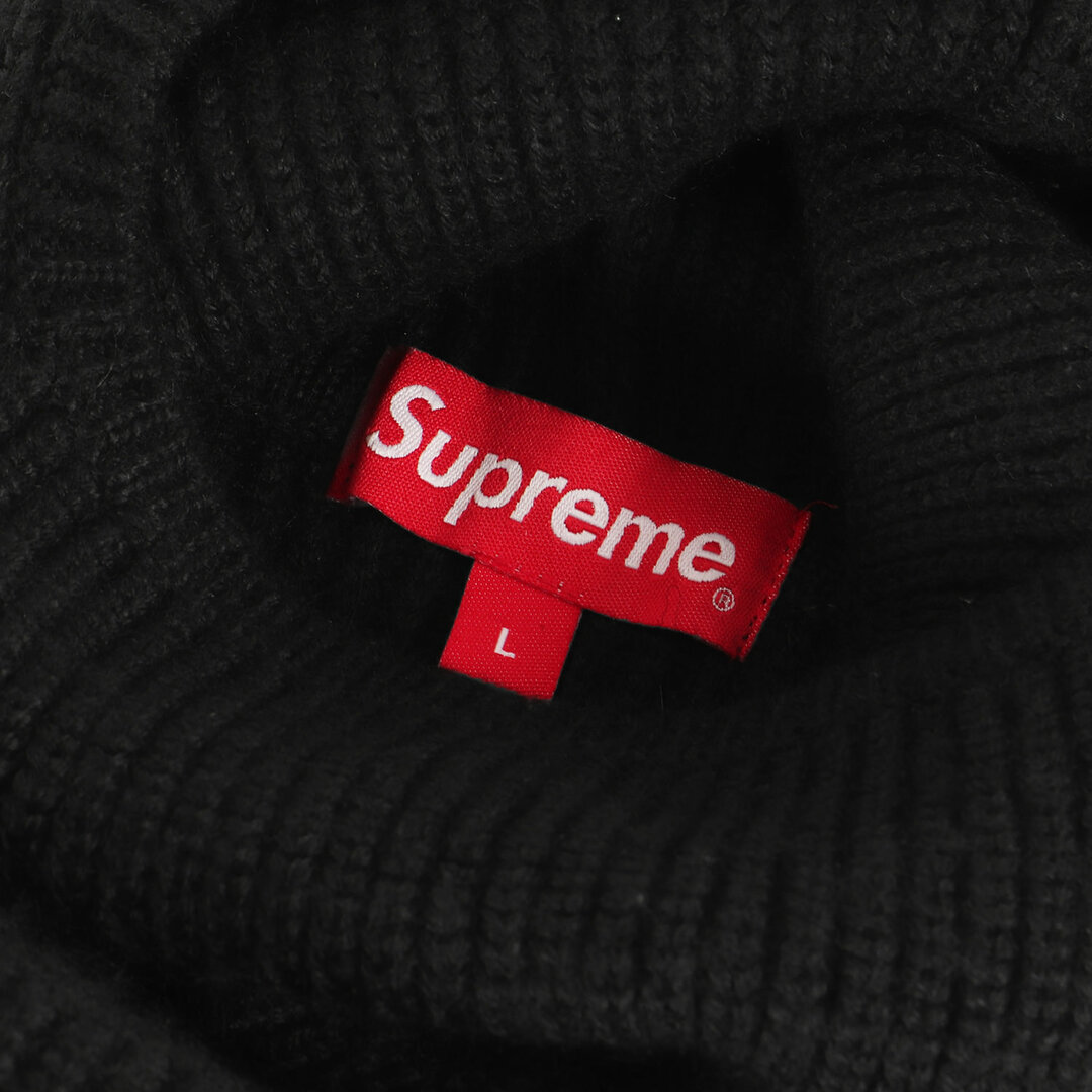 Supreme(シュプリーム)のSupreme シュプリーム パーカー サイズ:L 22AW スモール BOXロゴ バラクラバ タートルネック セーター Small Box Balaclava/Turtleneck Sweater ブラック 黒 トップス カットソー シンプル カジュアル ストリート ブランド 【メンズ】【中古】【美品】 メンズのトップス(ニット/セーター)の商品写真