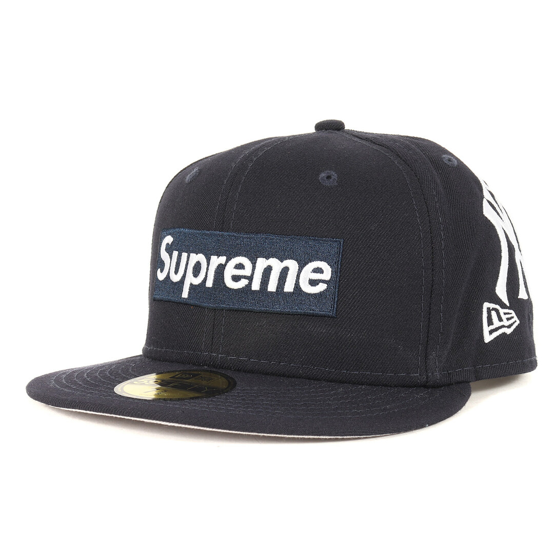 Supreme シュプリーム キャップ サイズ:7 5/8(60.6cm) 21AW NEW ERA New York Yankees MLB ボックスロゴ ベースボール キャップ Box Logo New Era ネイビー 紺 ニューエラ ニューヨーク ヤンキース 帽子 コラボ【メンズ】