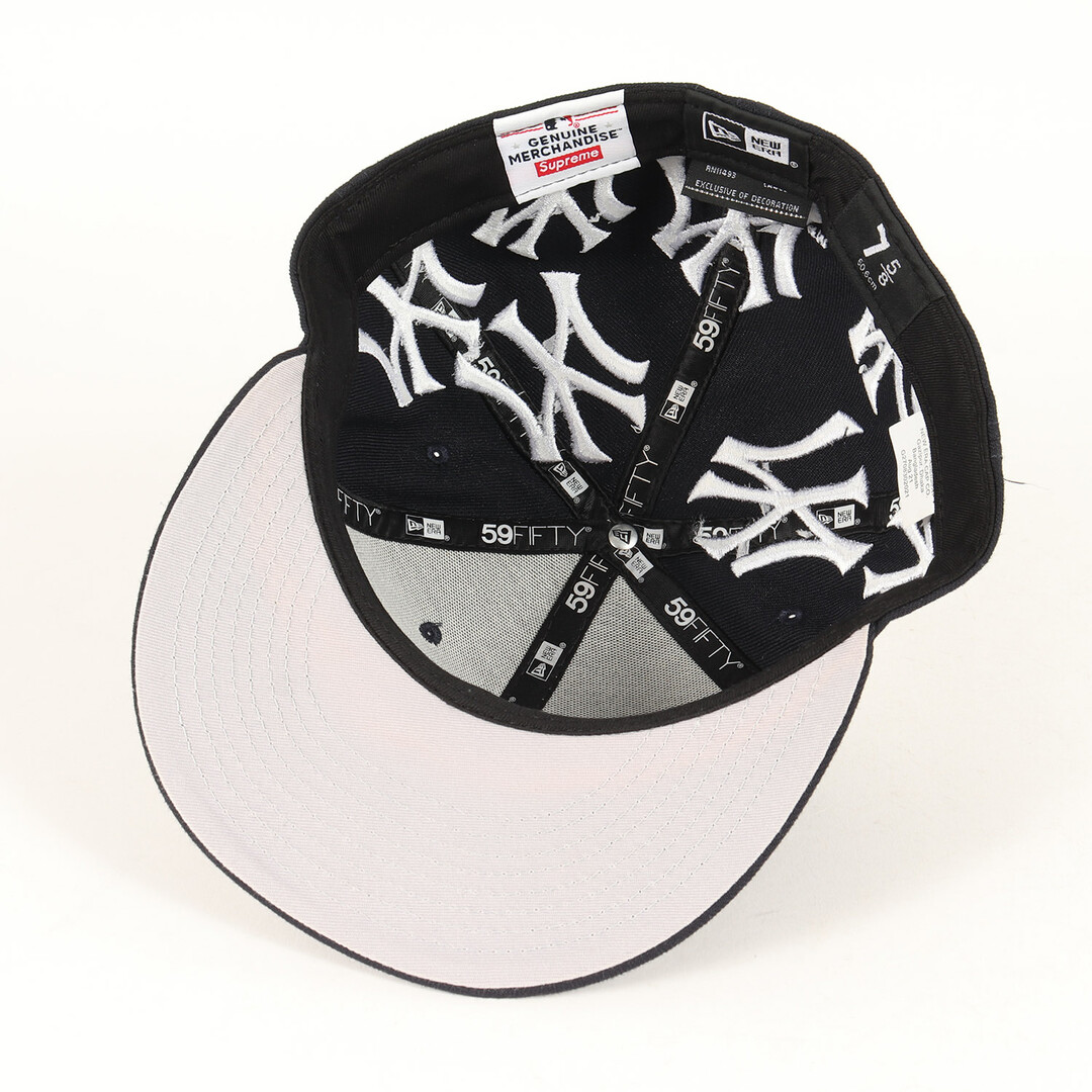 Supreme シュプリーム キャップ サイズ:7 5/8(60.6cm) 21AW NEW ERA New York Yankees MLB ボックスロゴ ベースボール キャップ Box Logo New Era ネイビー 紺 ニューエラ ニューヨーク ヤンキース 帽子 コラボ【メンズ】